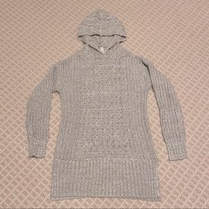 Hooded sweater dress